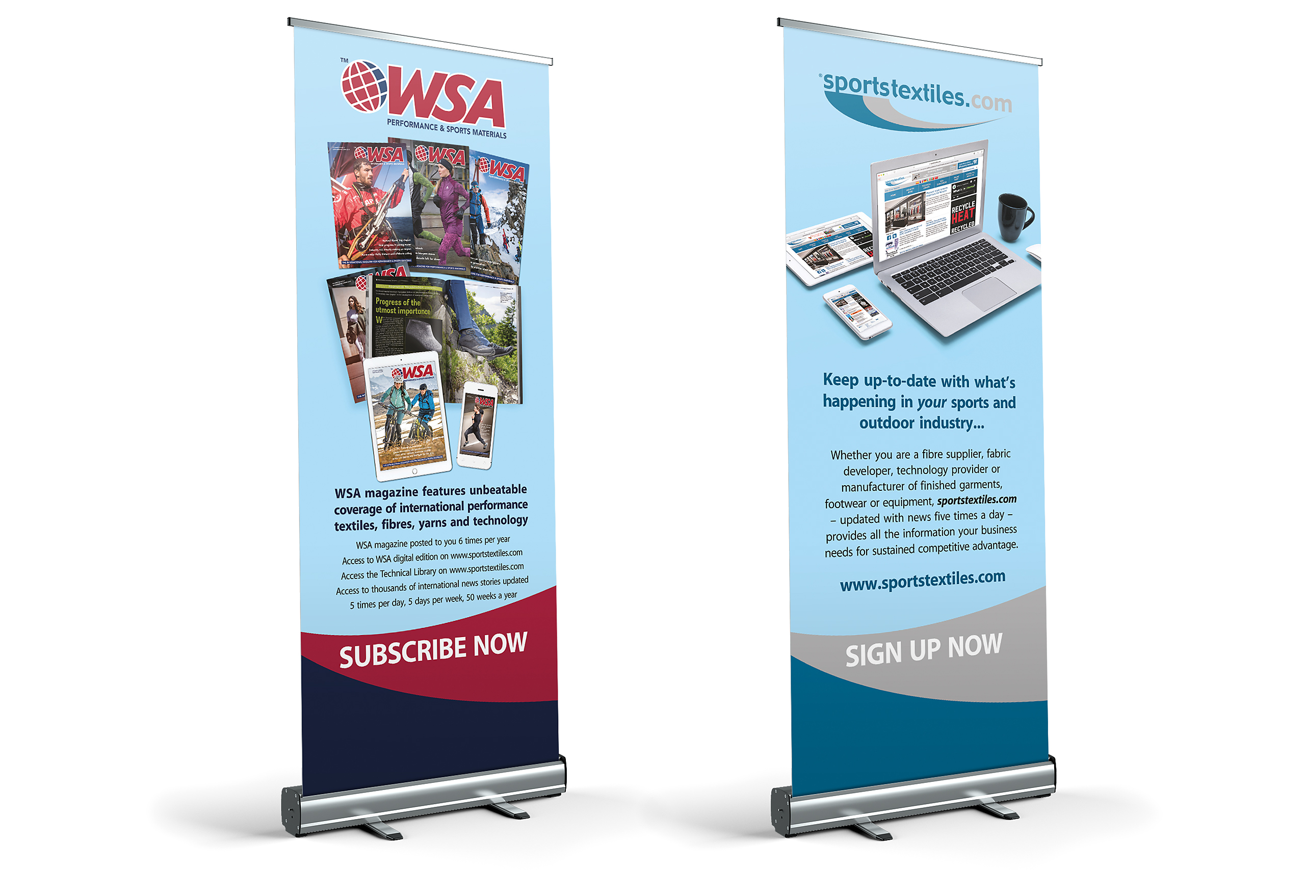In-house pop-up banners